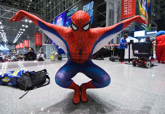 NYCC spider man cosplay shows