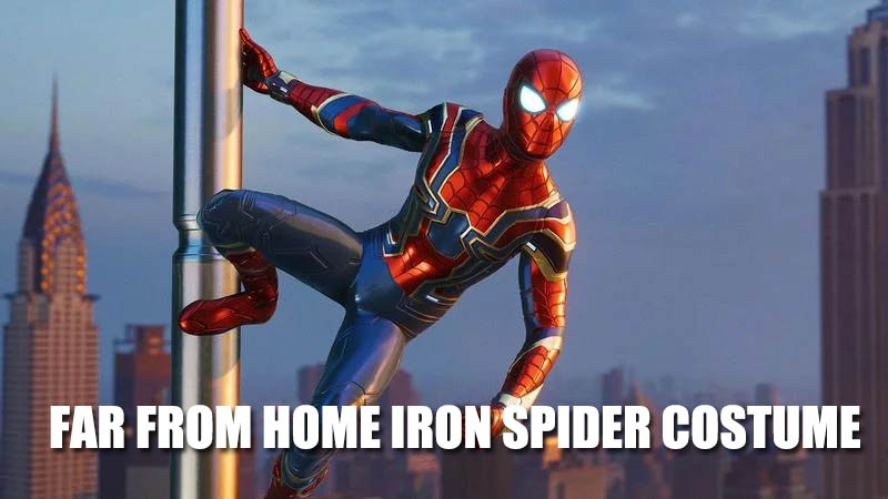 FAR FROM HOME IRON SPIDER COSTUME