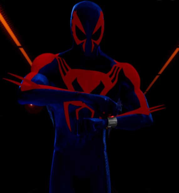 New spiderman 2099 suit in Spiderman across the Spider-Verse